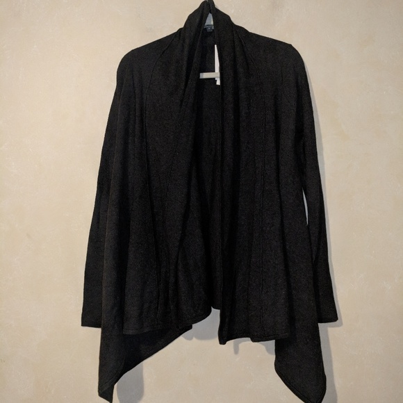 Vince Wool Cashmere Drape Cardigan Sweater Gray - Picture 5 of 7